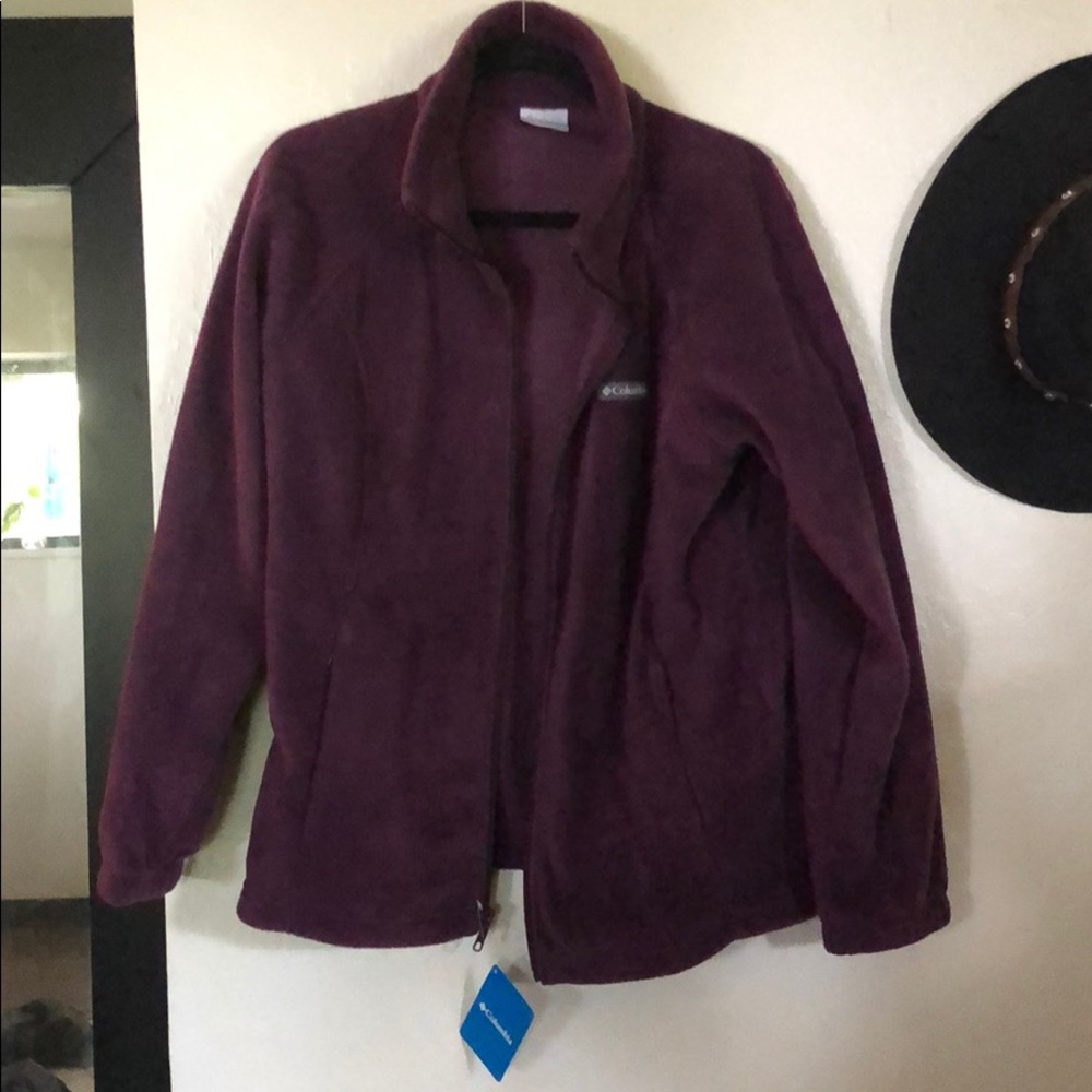 Columbia fleece zip up jacket